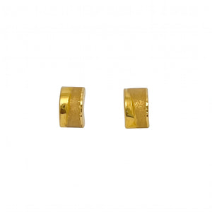 Boucles d'Oreilles Clou en Or Jaune 18K