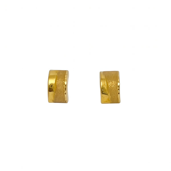 Boucles d'Oreilles Clou en Or Jaune 18K
