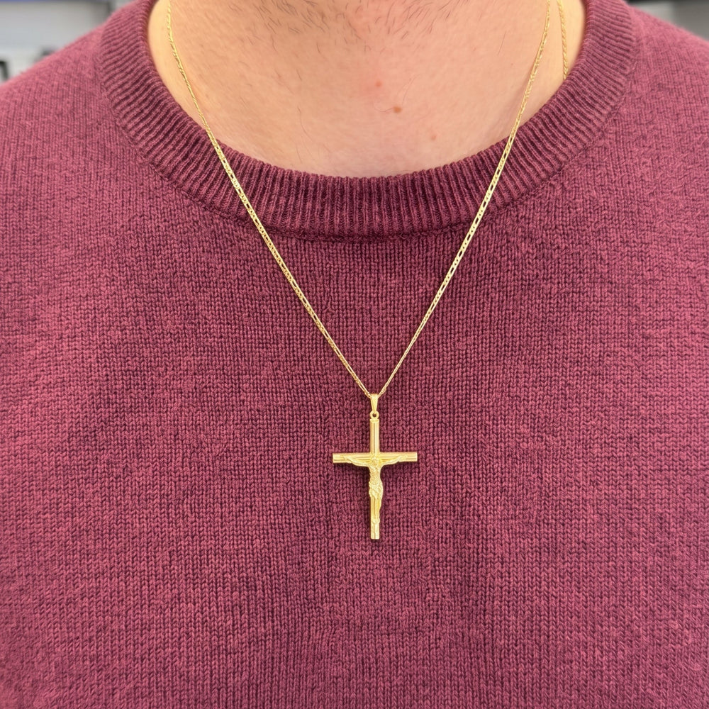 Pendentif Croix en Or Jaune 22K