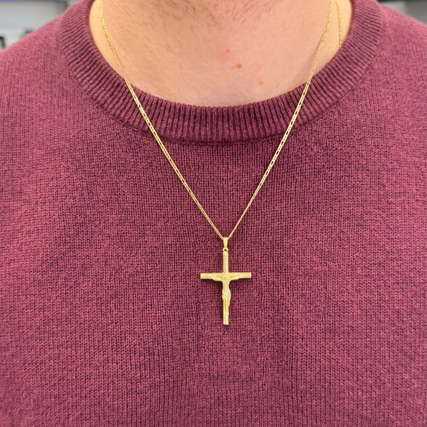 Pendentif Croix en Or Jaune 22K