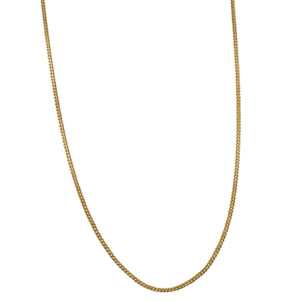 Collier Princesse en Or Jaune 18k Maille Forçat