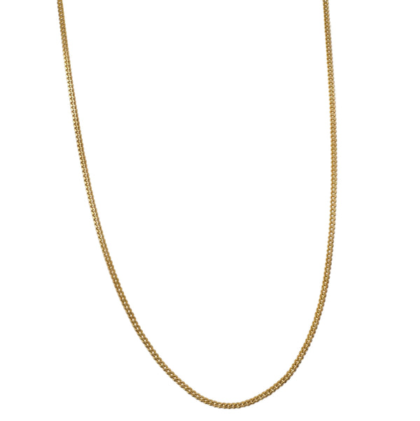 Collier Princesse en Or Jaune 18k Maille Forçat