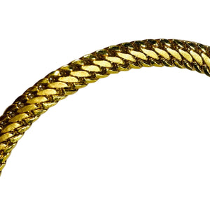 Collier Anglaise en Or Jaune 18k Ras du Cou