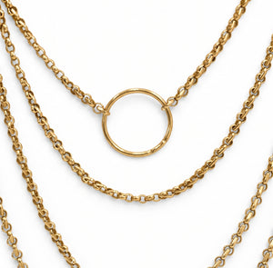 Sautoir en or jaune 18k