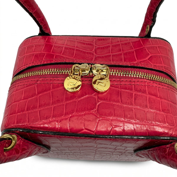 Sac à Main Lancel Alice Rose Croco avec Bandoulière
