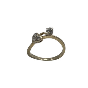 Bague en Or Blanc 18k avec Diamants et Moissanite - Taille 54