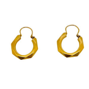 Créoles Demi Créoles en Or Jaune 18k
