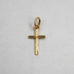 Pendentif Croix en Or Jaune 18 K