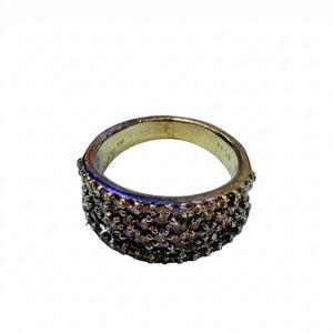Bague Or Blanc 14k avec 68 Diamants - Taille 48