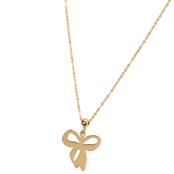 Collier Princesse en Or Jaune 18k avec Pendentif