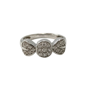Bague Tank en Or Gris 18k avec Zirconium - Taille  50