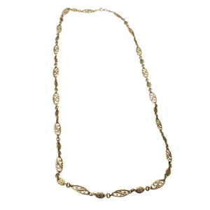 Collier Matinée Filigrane en Or Jaune 18K