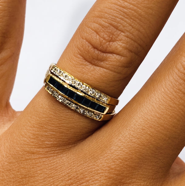 Bague Interchangeable en Or Jaune 18k Taille 53