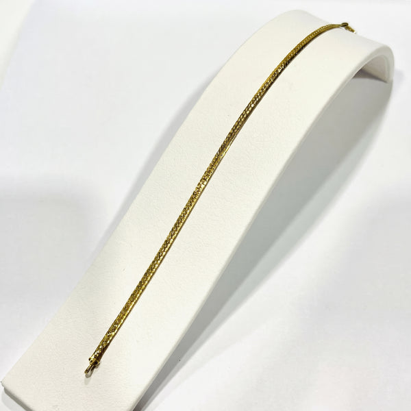 Bracelet Maillon Anglais en Or Jaune 18k