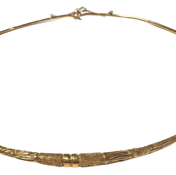 Collier Ras du Cou en Or Jaune 18k