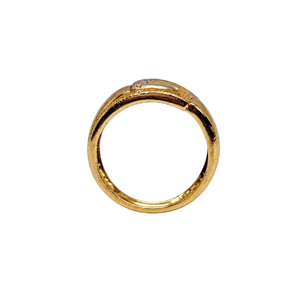 Bague Tank en 3 Ors 18k - Taille 52
