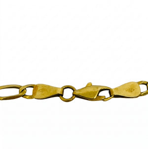 Collier Princesse en Or Jaune 18k Maille Cheval