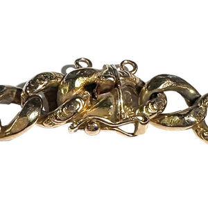 Bracelet Maillon Américain en Or Jaune 18k
