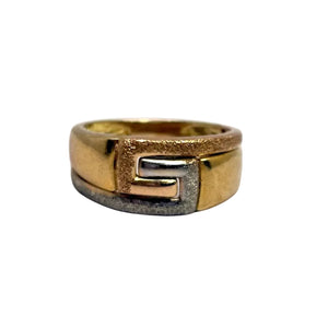 Bague Tank en 3 Ors 18k - Taille 52