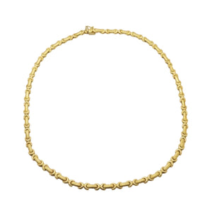 Collier Ras du Cou en Or Jaune 18k