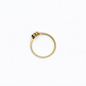 Bague en Or Jaune avec Aigue-Marine 18K Taille 53