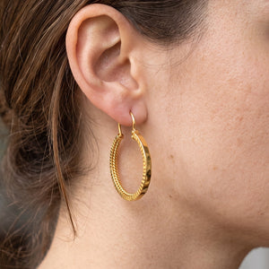 Créoles en Or Jaune 18k