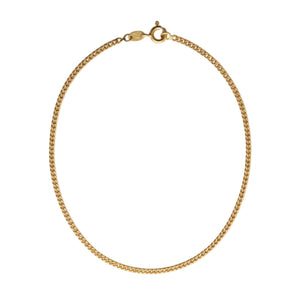 Collier Princesse en Or Jaune 18k Maille Forçat