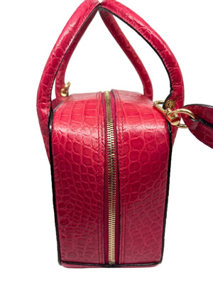 Sac à Main Lancel Alice Rose Croco avec Bandoulière