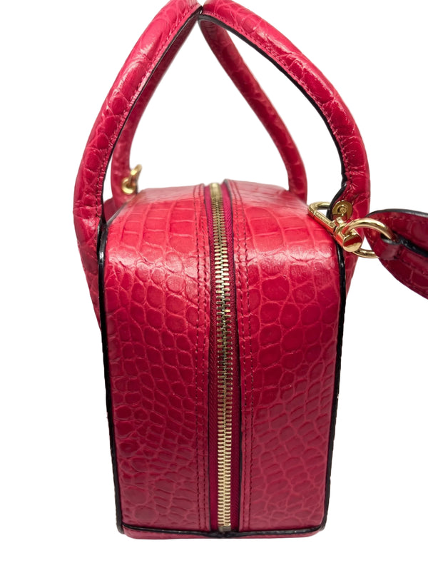 Sac à Main Lancel Alice Rose Croco avec Bandoulière
