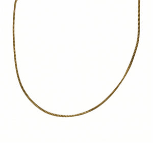 Collier Princesse en Or Jaune 18 Carats Maille Figaro