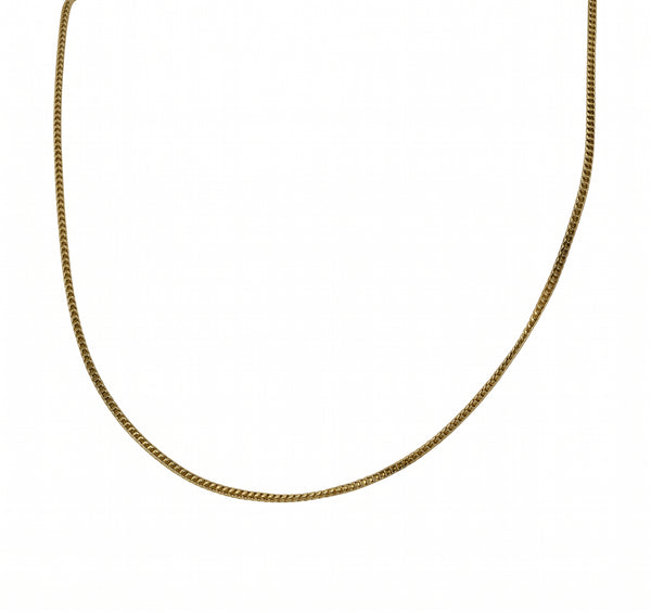 Collier Princesse en Or Jaune 18 Carats Maille Figaro