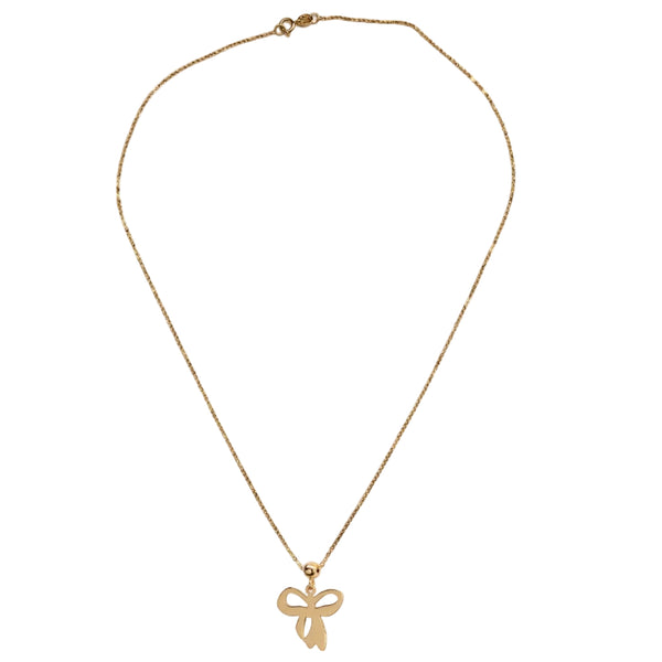 Collier Princesse en Or Jaune 18k avec Pendentif