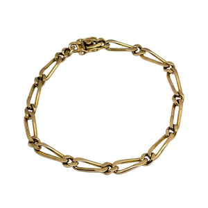 Bracelet Figaro en Or Jaune 18k