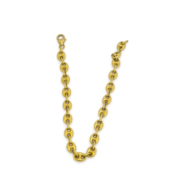 Bracelet Grain de Café en Or Jaune 18 K
