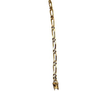 Bracelet Figaro en Or Jaune 18k