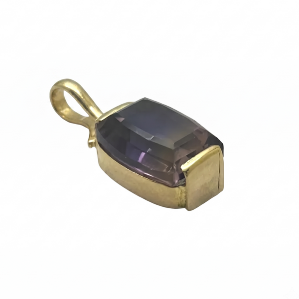 Pendentif Amétrine en Or Jaune 18k