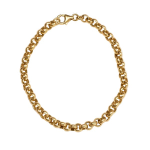 Bracelet Maillon en Or Jaune 18k