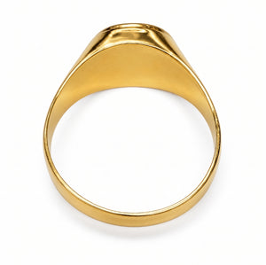 Chevalière en or jaune 18k Taille 54