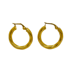 Créoles en Or Jaune 18k