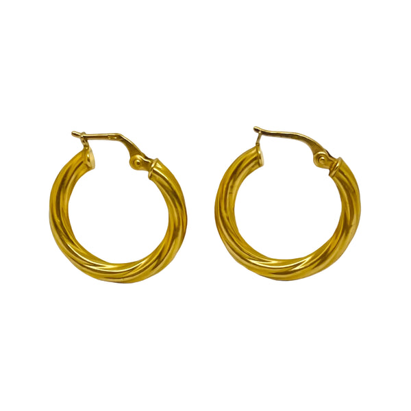 Créoles en Or Jaune 18k