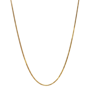 Collier Matinée Gourmette en Or Jaune 18K