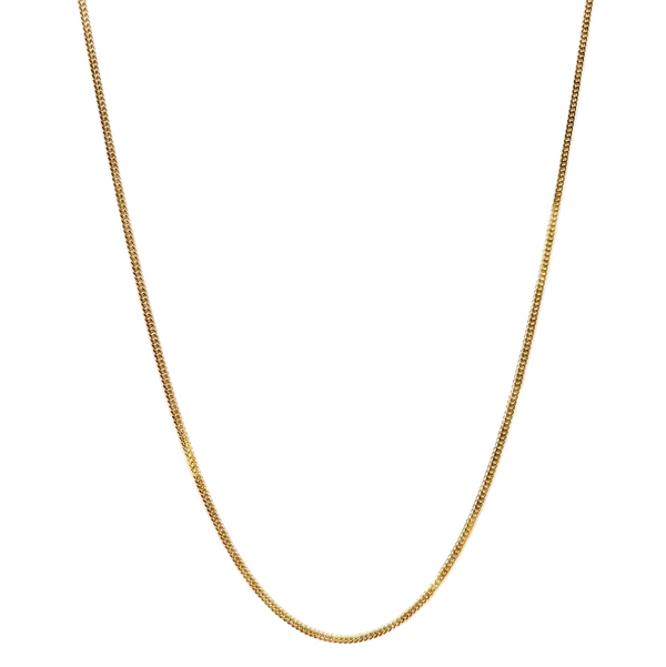 Collier Matinée Gourmette en Or Jaune 18K