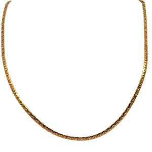 Collier Princesse Or Jaune 18 Carats Maille Haricot