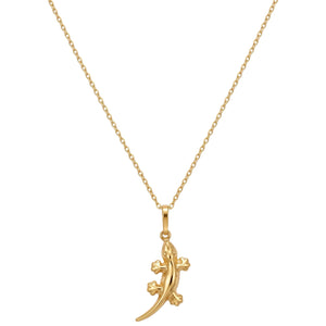 Collier Chaîne Margouillat Or Jaune 18K avec Pendentif