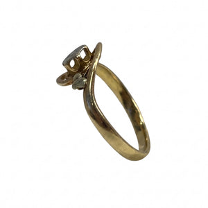 Bague Ancienne en Or Jaune 18k avec Motifs - Taille 50