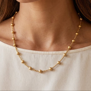 Collier Ras du Cou en Or Jaune 18k