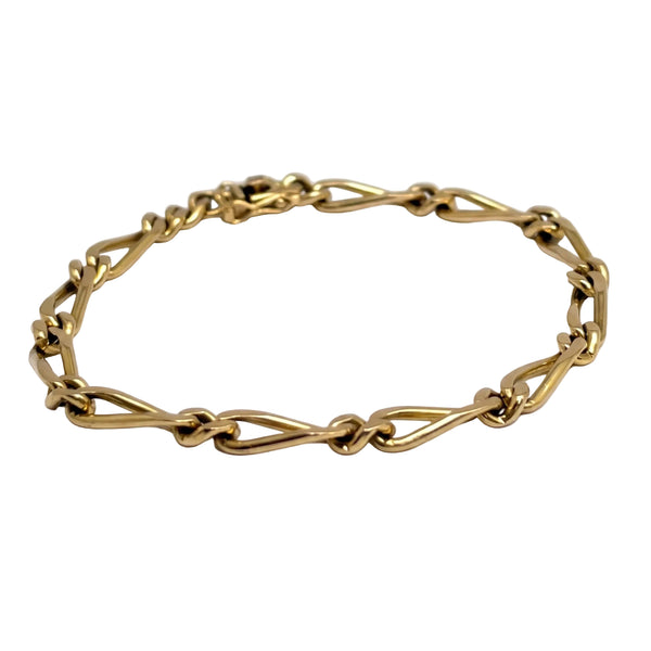 Bracelet Figaro en Or Jaune 18k