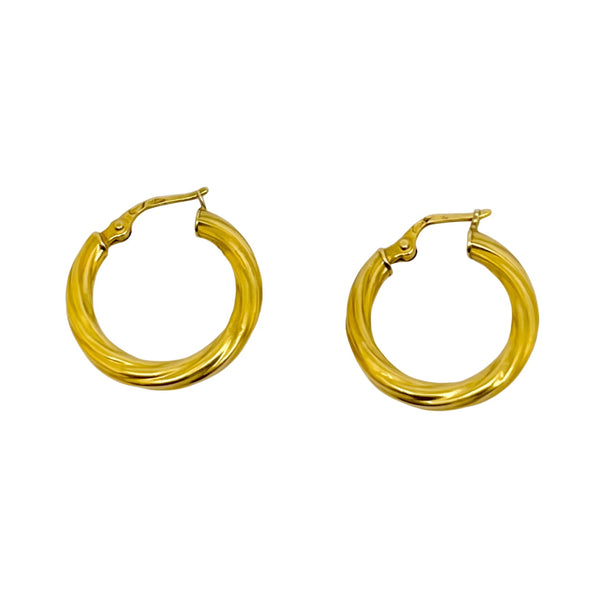 Créoles en Or Jaune 18k