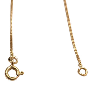 Collier Princesse en Or Jaune avec Mailles Forçat Torsadé 18K