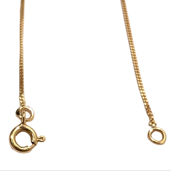 Collier Princesse en Or Jaune avec Mailles Forçat Torsadé 18K